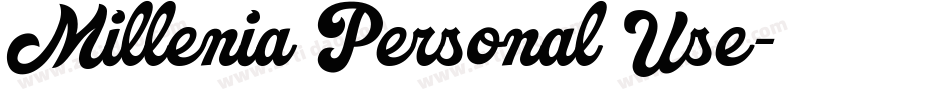 Millenia Personal Use字体转换